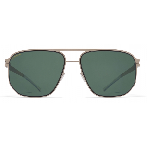 Mykita - Perry - NO1 - Argento Opaco Nero Verde - Metal Collection - Occhiali da Sole - Mykita Eyewear