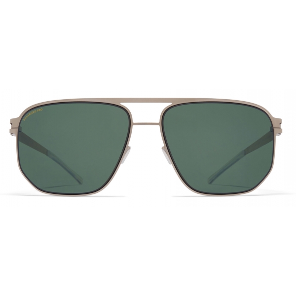 Mykita - Perry - NO1 - Matte Silver Black Green - Metal Collection - Sunglasses - Mykita Eyewear