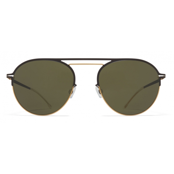 Mykita - Duane - Decades - Gold Dark Brown Green - Metal Collection - Sunglasses - Mykita Eyewear