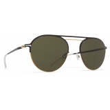 Mykita - Duane - Decades - Gold Dark Brown Green - Metal Collection - Sunglasses - Mykita Eyewear