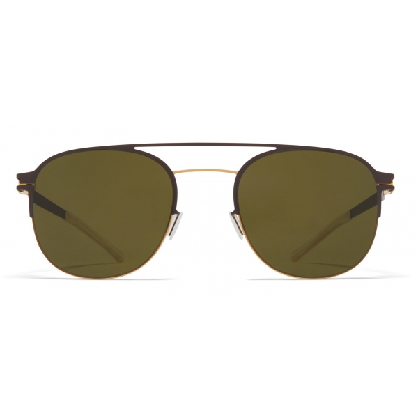 Mykita - Park - Decades - Oro Marrone Scuro Verde - Metal Collection - Occhiali da Sole - Mykita Eyewear