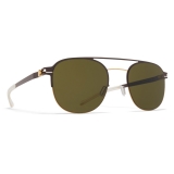 Mykita - Park - Decades - Gold Dark Brown Green - Metal Collection - Sunglasses - Mykita Eyewear