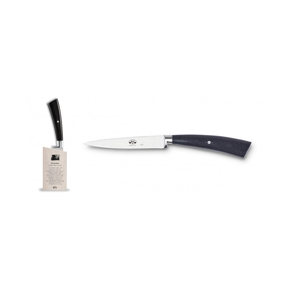 Coltellerie Berti - 1895 - Straight Paring Knife Set - N. 9415 - Exclusive Artisan Knives - Handmade in Italy