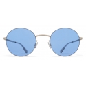 Mykita - Kayo - Lessrim - Matte Silver Cerulean Blue - Metal Collection - Sunglasses - Mykita Eyewear