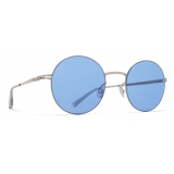 Mykita - Kayo - Lessrim - Matte Silver Cerulean Blue - Metal Collection - Sunglasses - Mykita Eyewear