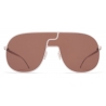 Mykita - Studio 12.1 - Mykita Studio - Aurore Legno di Rosa Marrone - Metal Collection - Occhiali da Sole - Mykita Eyewear