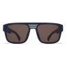 Mykita - Ridge - Mykita Mylon - Blu Navy Marrone - Mylon Collection - Occhiali da Sole - Mykita Eyewear