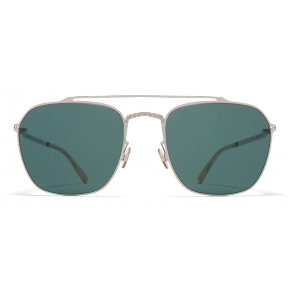 Mykita - MMCRAFT006 - Mykita & Maison Margiela - Silver Dark Green - Metal Collection - Sunglasses - Mykita Eyewear