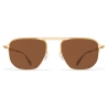 Mykita - MMCRAFT013 - Mykita & Maison Margiela - Oro Marrone - Metal Collection - Occhiali da Sole - Mykita Eyewear