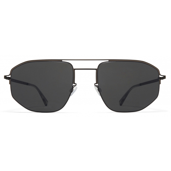 Mykita - MMCRAFT017 - Mykita & Maison Margiela - Nero Sabbia Grigio Scuro - Metal Collection - Occhiali da Sole - Mykita Eyewear