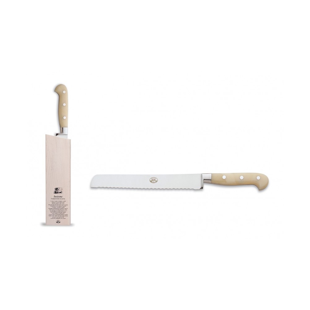 Coltellerie Berti - 1895 - Bread Knife Set - N. 9892 - Exclusive Artisan Knives - Handmade in Italy