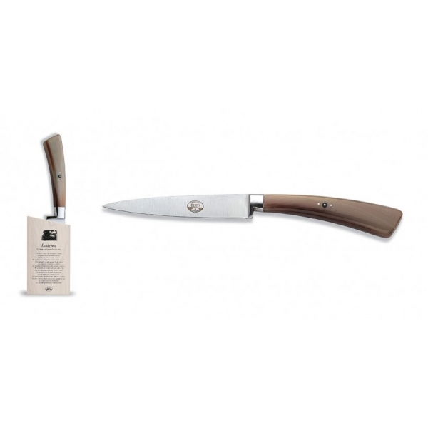 Coltellerie Berti - 1895 - Straight Paring Knife Set - N. 9215 - Exclusive Artisan Knives - Handmade in Italy