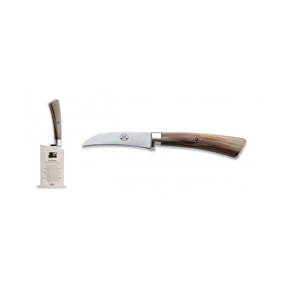Coltellerie Berti - 1895 - Curved Paring Knife Set - N. 9216 - Exclusive Artisan Knives - Handmade in Italy