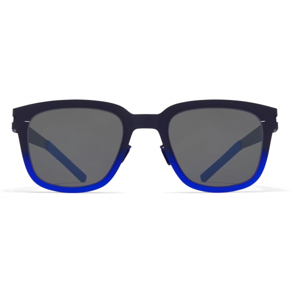 Mykita - Deep - Mykita & Bernhard Willhelm - Indaco Blu Neon Nero - Mylon Collection - Occhiali da Sole - Mykita Eyewear