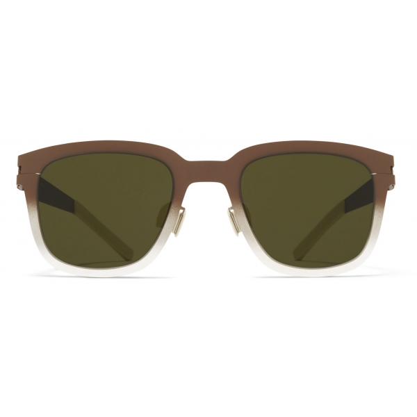 Mykita - Deep - Mykita & Bernhard Willhelm - Terra d’Ombra Argento Verde - Mylon Collection - Occhiali da Sole - Mykita Eyewear