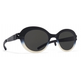Mykita - Focus - Mykita & Bernhard Willhelm - Black White Dark Grey - Mylon Collection - Sunglasses - Mykita Eyewear