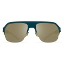 Mykita - Super - Mykita & Bernhard Willhelm - Emerald Gold White Fir - Metal Collection - Sunglasses - Mykita Eyewear