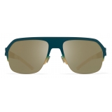 Mykita - Super - Mykita & Bernhard Willhelm - Emerald Gold White Fir - Metal Collection - Sunglasses - Mykita Eyewear