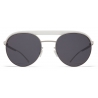 Mykita - ML01 - Mykita | Leica - Bianco Argento Nero - Metal Collection - Occhiali da Sole - Mykita Eyewear