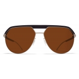 Mykita - ML02 - Mykita | Leica - Black Silver Amber - Metal Collection - Sunglasses - Mykita Eyewear