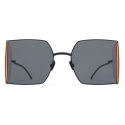 Mykita - HL003 - Mykita & Helmut Lang - Black Pink Dark Grey - Metal Collection - Sunglasses - Mykita Eyewear