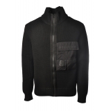 C.P. Company - Front Zip Cardigan - Black - Sweater - Luxury Exclusive Collection