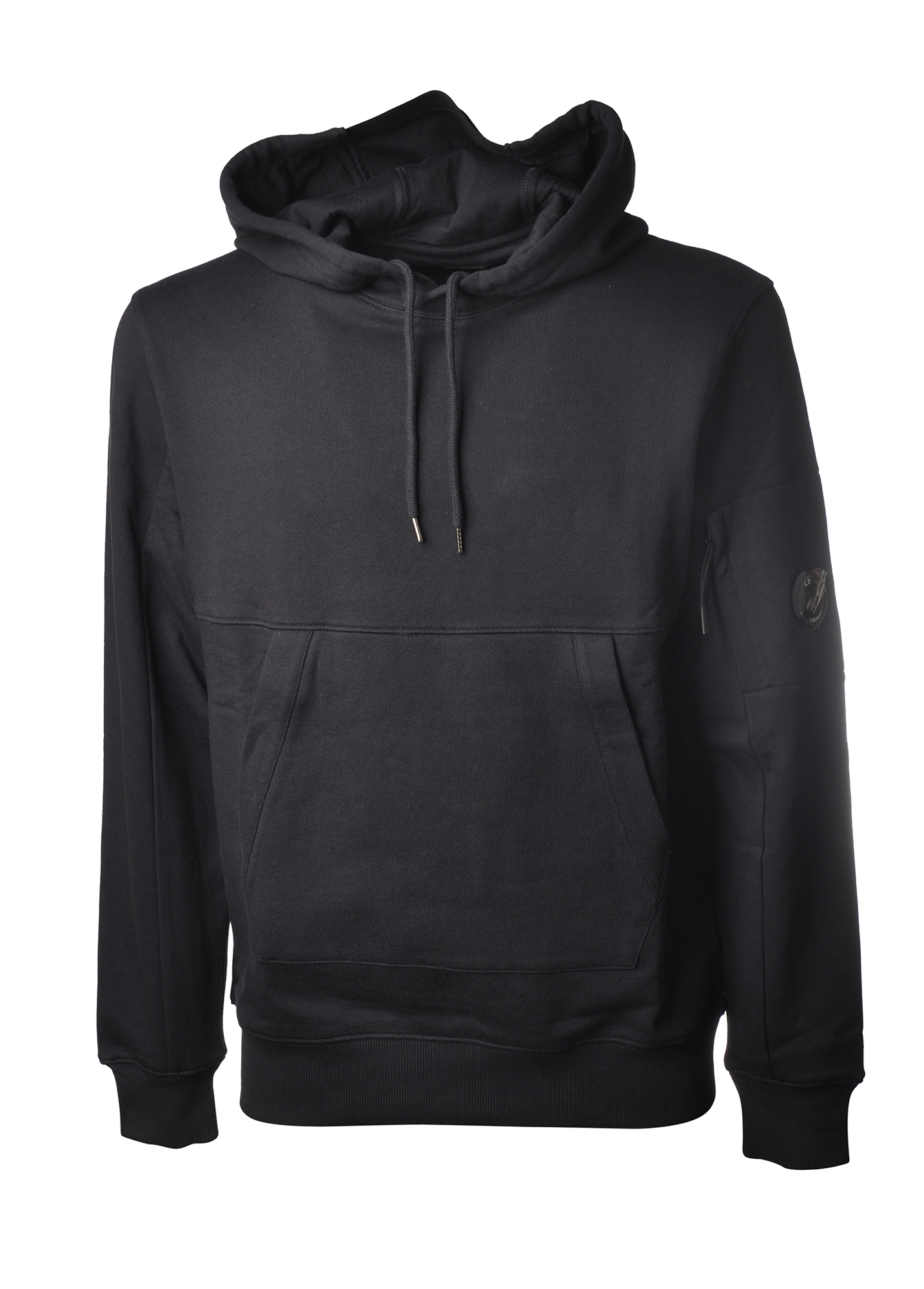 Cp company black discount hoodie