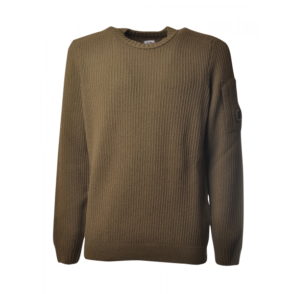 C.P. Company - Long Sleeve Crewneck Sweater - Green - Pullover - Luxury Exclusive Collection