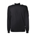 C.P. Company - Turtleneck Sweater with Seamed Sleeve - Blue - Sweater - Luxury Exclusive Collection