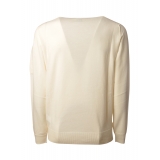 C.P. Company - Turtleneck Sweater with Seamed Sleeve - Cream - Sweater - Luxury Exclusive Collection