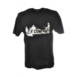 C.P. Company - T-Shirt with Front Print - Black - Sweater - Luxury Exclusive Collection