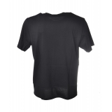 C.P. Company - T-Shirt con Stampa Laterale - Blu - Maglia - Luxury Exclusive Collection