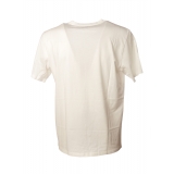 C.P. Company - T-Shirt con Stampa Laterale - Bianco - Maglia - Luxury Exclusive Collection