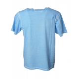 C.P. Company - Basic T-Shirt with Logo - Light Blue - Sweater - Luxury Exclusive Collection