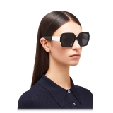 Prada - Prada Monochrome - Oversize Sunglasses - Black White - Prada Collection - Sunglasses - Prada Eyewear