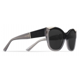 Prada - Prada Monochrome - Cat-Eye Sunglasses - Black Gray - Prada Collection - Sunglasses - Prada Eyewear