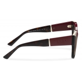 Prada - Prada Monochrome - Cat-Eye Sunglasses - Cerise Tortoiseshell - Prada Collection - Sunglasses - Prada Eyewear