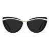 Prada - Prada Cinéma - Cat-Eye Sunglasses - Black White - Prada Collection - Sunglasses - Prada Eyewear