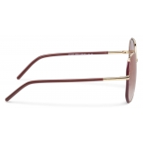 Prada - Prada Decode - Geometric Sunglasses - Maroon Gold - Prada Collection - Sunglasses - Prada Eyewear