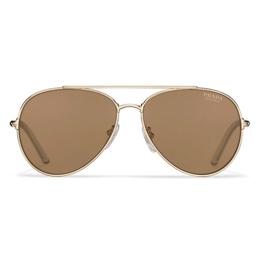 Prada - Prada Decode - Pilot Sunglasses - Pale Gold Sunny Yellow ...