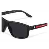 Prada - Prada Linea Rossa Eyewear - Rectangular Sunglasses - Black - Prada Collection - Sunglasses - Prada Eyewear