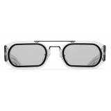 Prada - Prada Runway Eyewear - Rectangular Sunglasses - Gray White - Prada Collection - Sunglasses - Prada Eyewear
