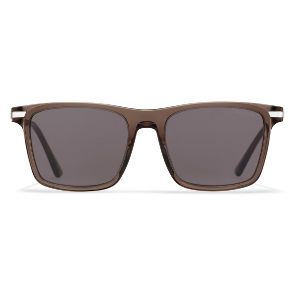 Prada - Prada Eyewear - Square Sunglasses - Mud Brown Steel Gray - Prada Collection - Sunglasses - Prada Eyewear