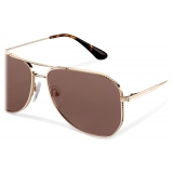 Prada - Prada Eyewear - Geometric Sunglasses - Gold Brown - Prada Collection - Sunglasses - Prada Eyewear