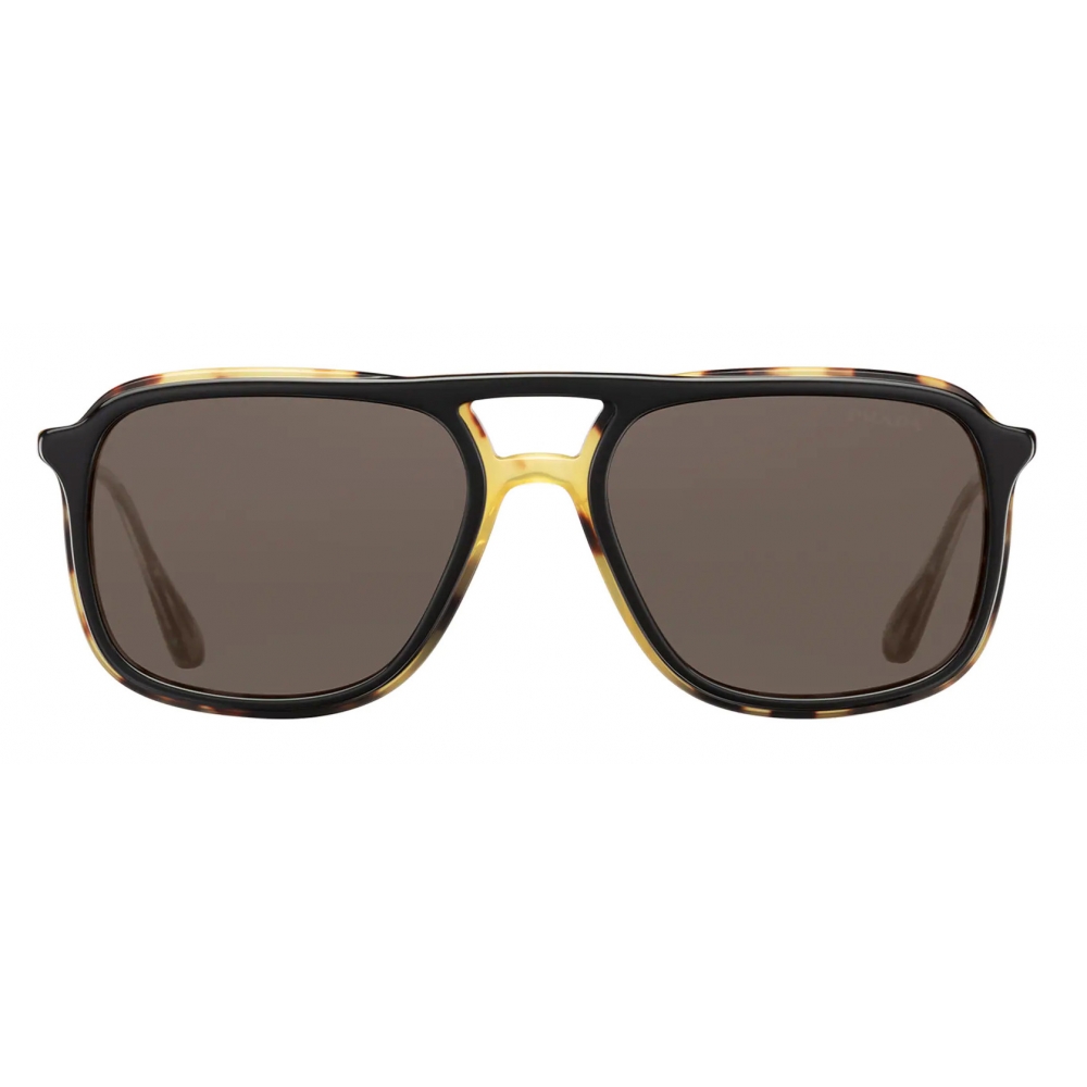 Prada - Prada Game - Rectangular Sunglasses - Black Tortoiseshell - Prada Collection - Sunglasses - Prada Eyewear