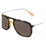 Prada - Prada Game - Rectangular Sunglasses- Black Tortoiseshell - Prada Collection - Prada Eyewear