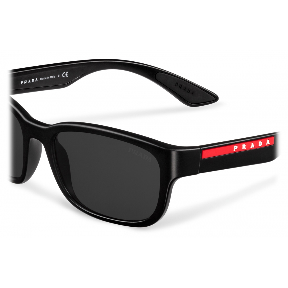 Prada Prada Linea Rossa Impavid Rectangular Opaque Black