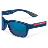 Prada - Prada Linea Rossa Impavid - Rectangular - Baltic Blue - Prada Collection - Sunglasses - Prada Eyewear