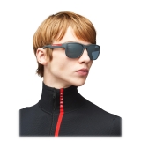 Prada - Prada Linea Rossa Flask - Rectangular - Gray - Prada Collection - Sunglasses - Prada Eyewear