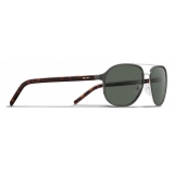 Prada - Prada Eyewear Collection - Occhiali Rettangolare - Nero Acciaio Lucido - Prada Collection - Prada Eyewear